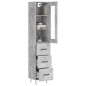 vidaXL Highboard Betongrau 34,5x34x180 cm Holzwerkstoff vidaXL Highboard Betongrau 34,5x34x180 cm Holzwerkstoff