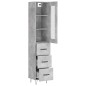 vidaXL Highboard Betongrau 34,5x34x180 cm Holzwerkstoff vidaXL Highboard Betongrau 34,5x34x180 cm Holzwerkstoff