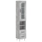 vidaXL Highboard Betongrau 34,5x34x180 cm Holzwerkstoff vidaXL Highboard Betongrau 34,5x34x180 cm Holzwerkstoff