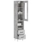 vidaXL Highboard Betongrau 34,5x34x180 cm Holzwerkstoff vidaXL Highboard Betongrau 34,5x34x180 cm Holzwerkstoff