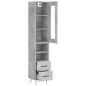 vidaXL Highboard Betongrau 34,5x34x180 cm Holzwerkstoff vidaXL Highboard Betongrau 34,5x34x180 cm Holzwerkstoff