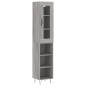 vidaXL Highboard Grau Sonoma 34,5x34x180 cm Holzwerkstoff vidaXL Highboard Grau Sonoma 34,5x34x180 cm Holzwerkstoff
