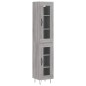 vidaXL Highboard Grau Sonoma 34,5x34x180 cm Holzwerkstoff vidaXL Highboard Grau Sonoma 34,5x34x180 cm Holzwerkstoff
