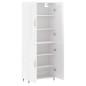 vidaXL Highboard Hochglanz-Weiß 69,5x34x180 cm Holzwerkstoff vidaXL Highboard Hochglanz-Weiß 69,5x34x180 cm Holzwerkstoff