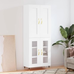 vidaXL Highboard Weiß 69,5x34x180 cm Holzwerkstoff