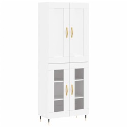 vidaXL Highboard Weiß 69,5x34x180 cm Holzwerkstoff