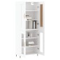 vidaXL Highboard Weiß 69,5x34x180 cm Holzwerkstoff vidaXL Highboard Weiß 69,5x34x180 cm Holzwerkstoff