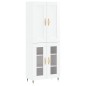 vidaXL Highboard Hochglanz-Weiß 69,5x34x180 cm Holzwerkstoff vidaXL Highboard Hochglanz-Weiß 69,5x34x180 cm Holzwerkstoff