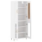 vidaXL Highboard Hochglanz-Weiß 69,5x34x180 cm Holzwerkstoff vidaXL Highboard Hochglanz-Weiß 69,5x34x180 cm Holzwerkstoff