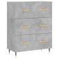vidaXL Highboard Betongrau 69,5x34x180 cm Holzwerkstoff vidaXL Highboard Betongrau 69,5x34x180 cm Holzwerkstoff