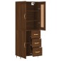 vidaXL Highboard Braun Eichen-Optik 69,5x34x180 cm Holzwerkstoff vidaXL Highboard Braun Eichen-Optik 69,5x34x180 cm Holzwerkstoff