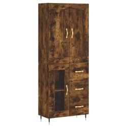 vidaXL Highboard Räuchereiche 69,5x34x180 cm Holzwerkstoff