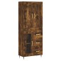 vidaXL Highboard Räuchereiche 69,5x34x180 cm Holzwerkstoff vidaXL Highboard Räuchereiche 69,5x34x180 cm Holzwerkstoff