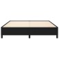 Bettgestell Schwarz 180×200 cm Stoff Bettgestell Schwarz 180×200 cm Stoff