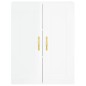 vidaXL Highboard Hochglanz-Weiß 69,5x34x180 cm Holzwerkstoff vidaXL Highboard Hochglanz-Weiß 69,5x34x180 cm Holzwerkstoff