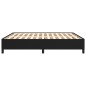 Bettgestell Schwarz 180×200 cm Stoff Bettgestell Schwarz 180×200 cm Stoff
