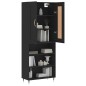 vidaXL Highboard Schwarz 69,5x34x180 cm Holzwerkstoff vidaXL Highboard Schwarz 69,5x34x180 cm Holzwerkstoff