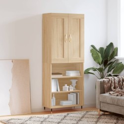 vidaXL Highboard Sonoma-Eiche 69,5x34x180 cm Holzwerkstoff