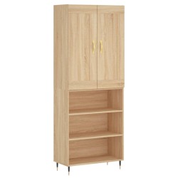 vidaXL Highboard Sonoma-Eiche 69,5x34x180 cm Holzwerkstoff