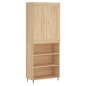 vidaXL Highboard Sonoma-Eiche 69,5x34x180 cm Holzwerkstoff vidaXL Highboard Sonoma-Eiche 69,5x34x180 cm Holzwerkstoff