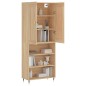 vidaXL Highboard Sonoma-Eiche 69,5x34x180 cm Holzwerkstoff vidaXL Highboard Sonoma-Eiche 69,5x34x180 cm Holzwerkstoff