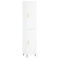 vidaXL Highboard Hochglanz-Weiß 34,5x34x180 cm Holzwerkstoff vidaXL Highboard Hochglanz-Weiß 34,5x34x180 cm Holzwerkstoff