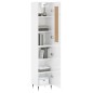 vidaXL Highboard Hochglanz-Weiß 34,5x34x180 cm Holzwerkstoff vidaXL Highboard Hochglanz-Weiß 34,5x34x180 cm Holzwerkstoff