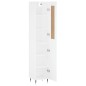vidaXL Highboard Hochglanz-Weiß 34,5x34x180 cm Holzwerkstoff vidaXL Highboard Hochglanz-Weiß 34,5x34x180 cm Holzwerkstoff