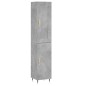 vidaXL Highboard Betongrau 34,5x34x180 cm Holzwerkstoff vidaXL Highboard Betongrau 34,5x34x180 cm Holzwerkstoff