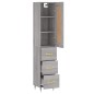vidaXL Highboard Grau Sonoma 34,5x34x180 cm Holzwerkstoff vidaXL Highboard Grau Sonoma 34,5x34x180 cm Holzwerkstoff