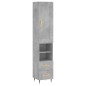 vidaXL Highboard Betongrau 34,5x34x180 cm Holzwerkstoff vidaXL Highboard Betongrau 34,5x34x180 cm Holzwerkstoff
