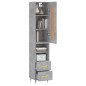 vidaXL Highboard Betongrau 34,5x34x180 cm Holzwerkstoff vidaXL Highboard Betongrau 34,5x34x180 cm Holzwerkstoff