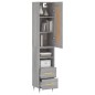vidaXL Highboard Grau Sonoma 34,5x34x180 cm Holzwerkstoff vidaXL Highboard Grau Sonoma 34,5x34x180 cm Holzwerkstoff