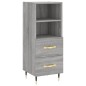 vidaXL Highboard Grau Sonoma 34,5x34x180 cm Holzwerkstoff vidaXL Highboard Grau Sonoma 34,5x34x180 cm Holzwerkstoff