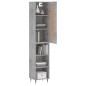 vidaXL Highboard Betongrau 34,5x34x180 cm Holzwerkstoff vidaXL Highboard Betongrau 34,5x34x180 cm Holzwerkstoff