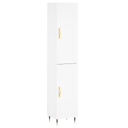 vidaXL Highboard Weiß 34,5x34x180 cm Holzwerkstoff
