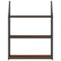 vidaXL Wandregal 3 Fächer Braun Eiche-Optik 60x21x78,5cm Holzwerkstoff vidaXL Wandregal 3 Fächer Braun Eiche-Optik 60x21x78,5cm Holzwerkstoff