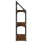 vidaXL Wandregal 3 Fächer Braun Eiche-Optik 60x21x78,5cm Holzwerkstoff vidaXL Wandregal 3 Fächer Braun Eiche-Optik 60x21x78,5cm Holzwerkstoff