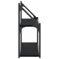 vidaXL Wandregal 2 Fächer Schwarz 80x21x51 cm Holzwerkstoff vidaXL Wandregal 2 Fächer Schwarz 80x21x51 cm Holzwerkstoff