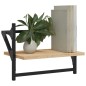 vidaXL Wandregale mit Stangen 2 Stk. Sonoma-Eiche 40x25x30 cm vidaXL Wandregale mit Stangen 2 Stk. Sonoma-Eiche 40x25x30 cm