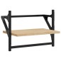 vidaXL Wandregale mit Stangen 2 Stk. Sonoma-Eiche 40x25x30 cm vidaXL Wandregale mit Stangen 2 Stk. Sonoma-Eiche 40x25x30 cm