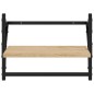 vidaXL Wandregale mit Stangen 2 Stk. Sonoma-Eiche 40x25x30 cm vidaXL Wandregale mit Stangen 2 Stk. Sonoma-Eiche 40x25x30 cm