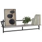 vidaXL Wandregale mit Stangen 2 Stk. Grau Sonoma 100x25x30 cm vidaXL Wandregale mit Stangen 2 Stk. Grau Sonoma 100x25x30 cm