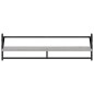 vidaXL Wandregale mit Stangen 2 Stk. Grau Sonoma 100x25x30 cm vidaXL Wandregale mit Stangen 2 Stk. Grau Sonoma 100x25x30 cm
