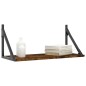 vidaXL Wandregale 2 Stk. Räuchereiche 60x25x25,5 cm Holzwerkstoff vidaXL Wandregale 2 Stk. Räuchereiche 60x25x25,5 cm Holzwerkstoff