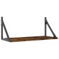vidaXL Wandregale 2 Stk. Räuchereiche 60x25x25,5 cm Holzwerkstoff vidaXL Wandregale 2 Stk. Räuchereiche 60x25x25,5 cm Holzwerkstoff