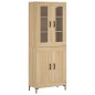 Highboard Sonoma-Eiche 69,5x34x180 cm Holzwerkstoff Highboard Sonoma-Eiche 69,5x34x180 cm Holzwerkstoff