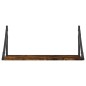 vidaXL Wandregale 2 Stk. Räuchereiche 60x25x25,5 cm Holzwerkstoff vidaXL Wandregale 2 Stk. Räuchereiche 60x25x25,5 cm Holzwerkstoff