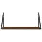vidaXL Wandregale 2 Stk. Braun Eichen-Optik 60x25x25,5cm Holzwerkstoff vidaXL Wandregale 2 Stk. Braun Eichen-Optik 60x25x25,5cm Holzwerkstoff