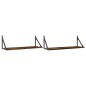 vidaXL Wandregale 2 Stk. Räuchereiche 80x25x25,5 cm Holzwerkstoff vidaXL Wandregale 2 Stk. Räuchereiche 80x25x25,5 cm Holzwerkstoff